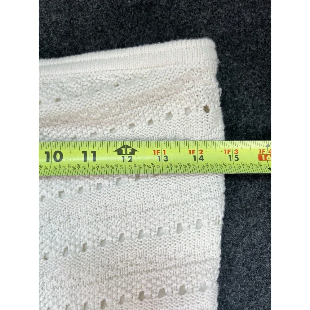 Abercrombie & Fitch Strapless Crochet Style Maxi Dress Cream Size Medium NWT